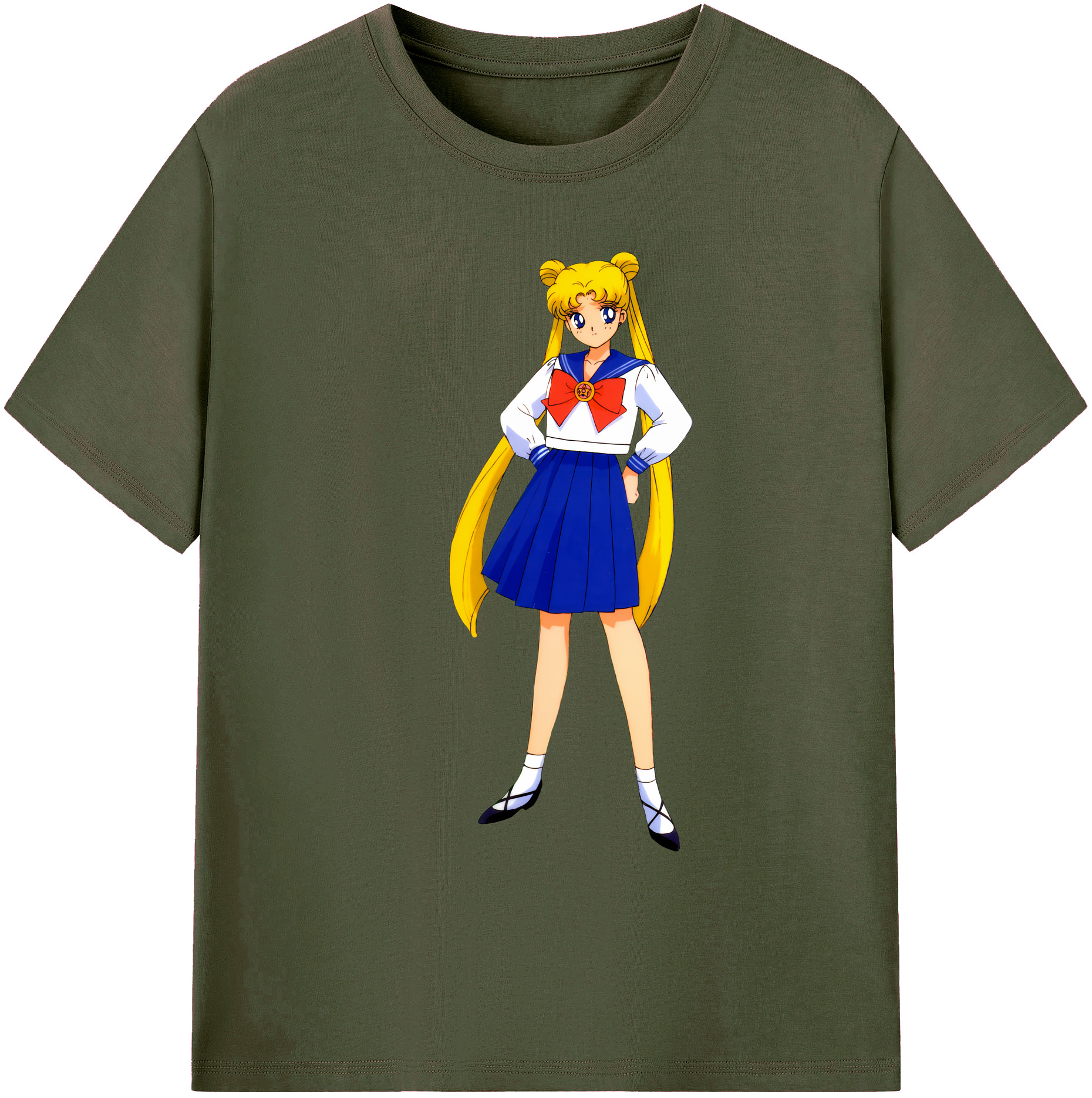 （画像用） 美少女戦士セーラームーン 愛野 美奈子 あいの みなこ Sailor Moon Aino Minako 綿100％ メンズ半袖Tシャツ｜肌触りやわらか＆通気性